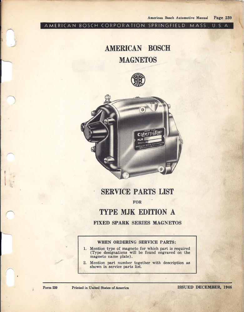 Home & Garden Bosch MJK Rebuild Kit Coil Condenser Points